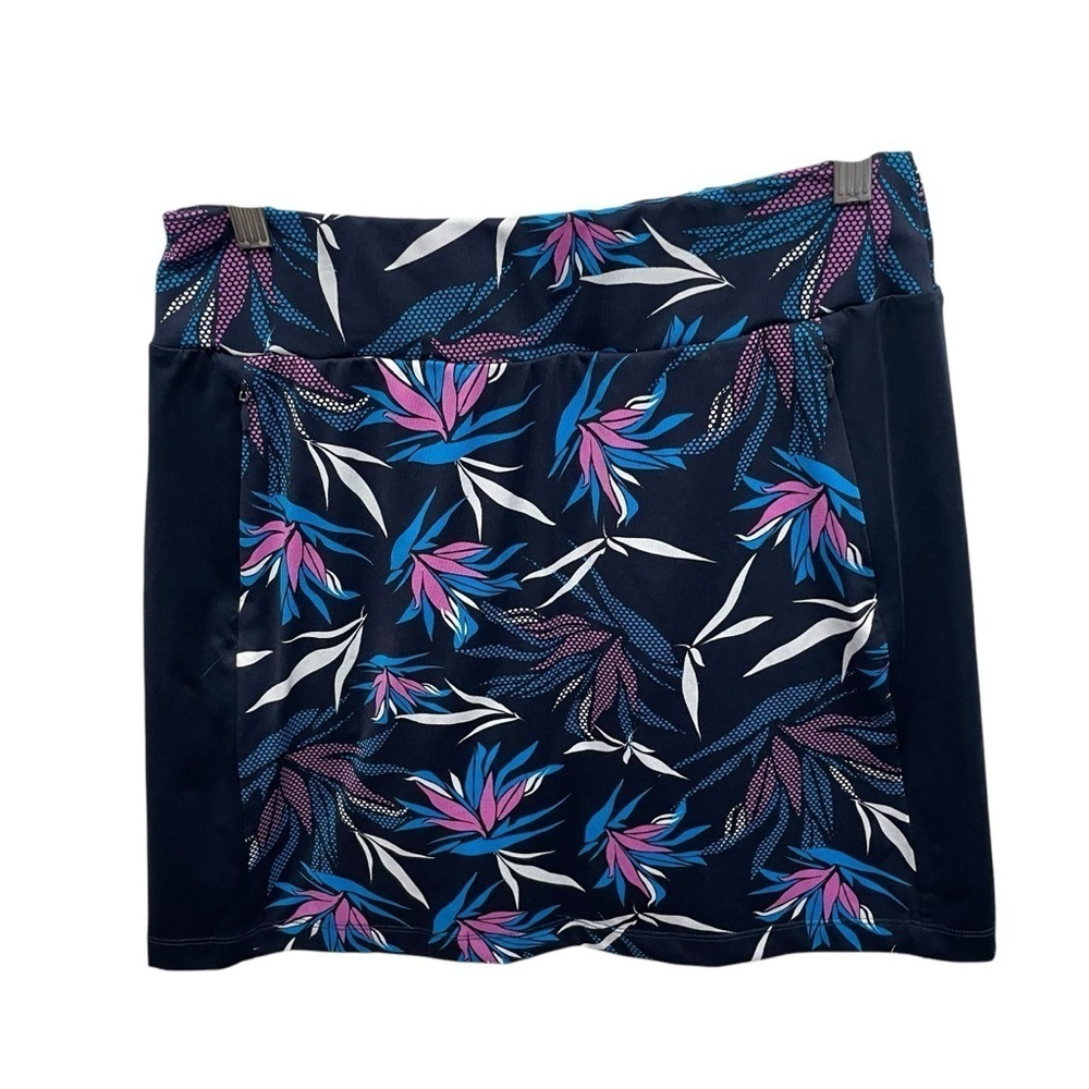 Tail women’s golf skort pickleball tropical print size XS zipper pockets